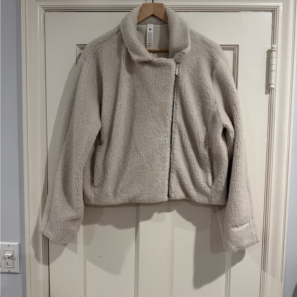 Lululemon Athletica Off-White Fleece Jacket